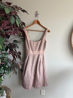 bcbg jacquard midi dress Bcbgmaxazria VINTAGE BCBGMAXAZRIA Violet Feather Cascade Jacquard A-Line Dress Womens S Midi Purple (Note: If "VINTAGE" is not accurate, omit)